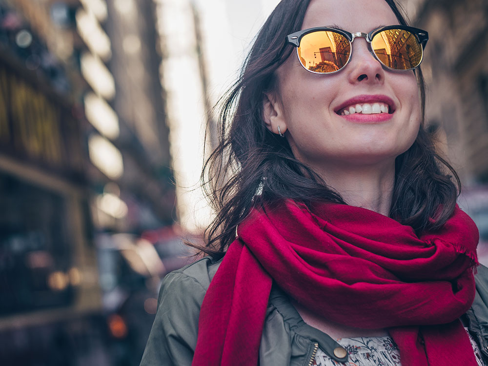 mirror type sunglasses