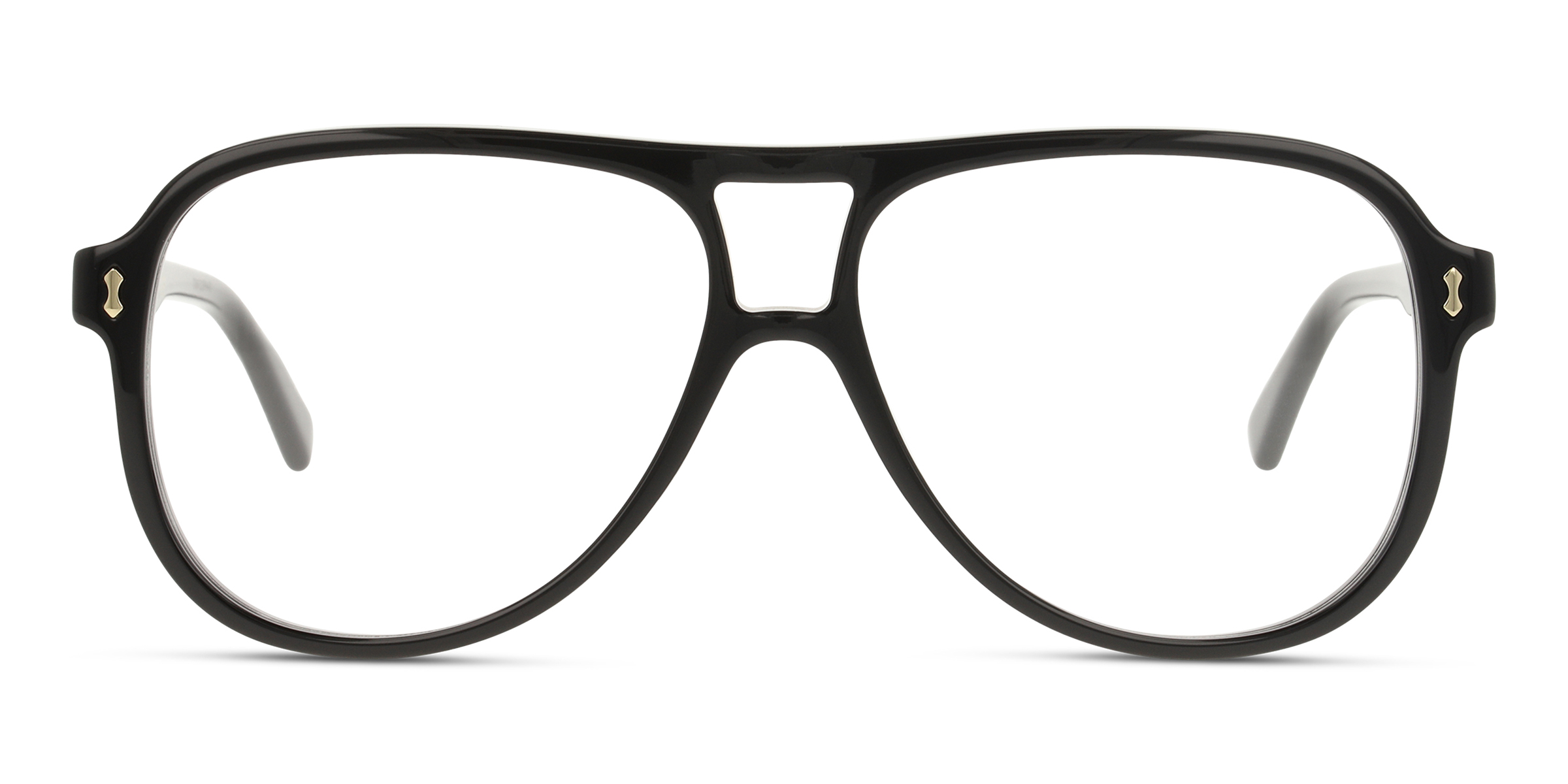 Gucci GG1044O eyeglasses for men in Black Transparent